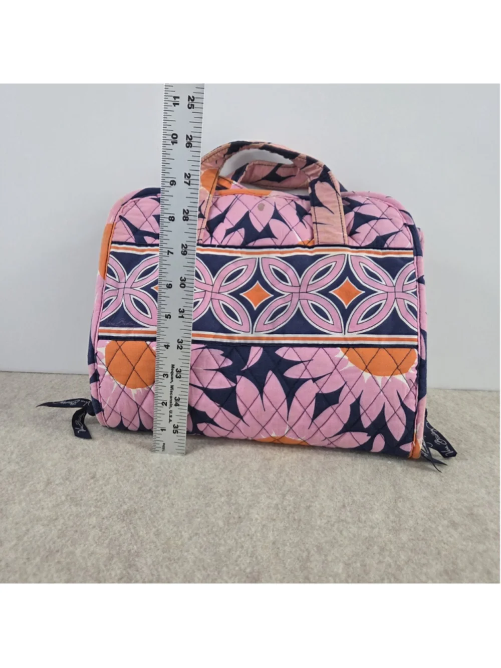 Vera Bradley Quilted Hanging Cosmetic Organizer Retired 